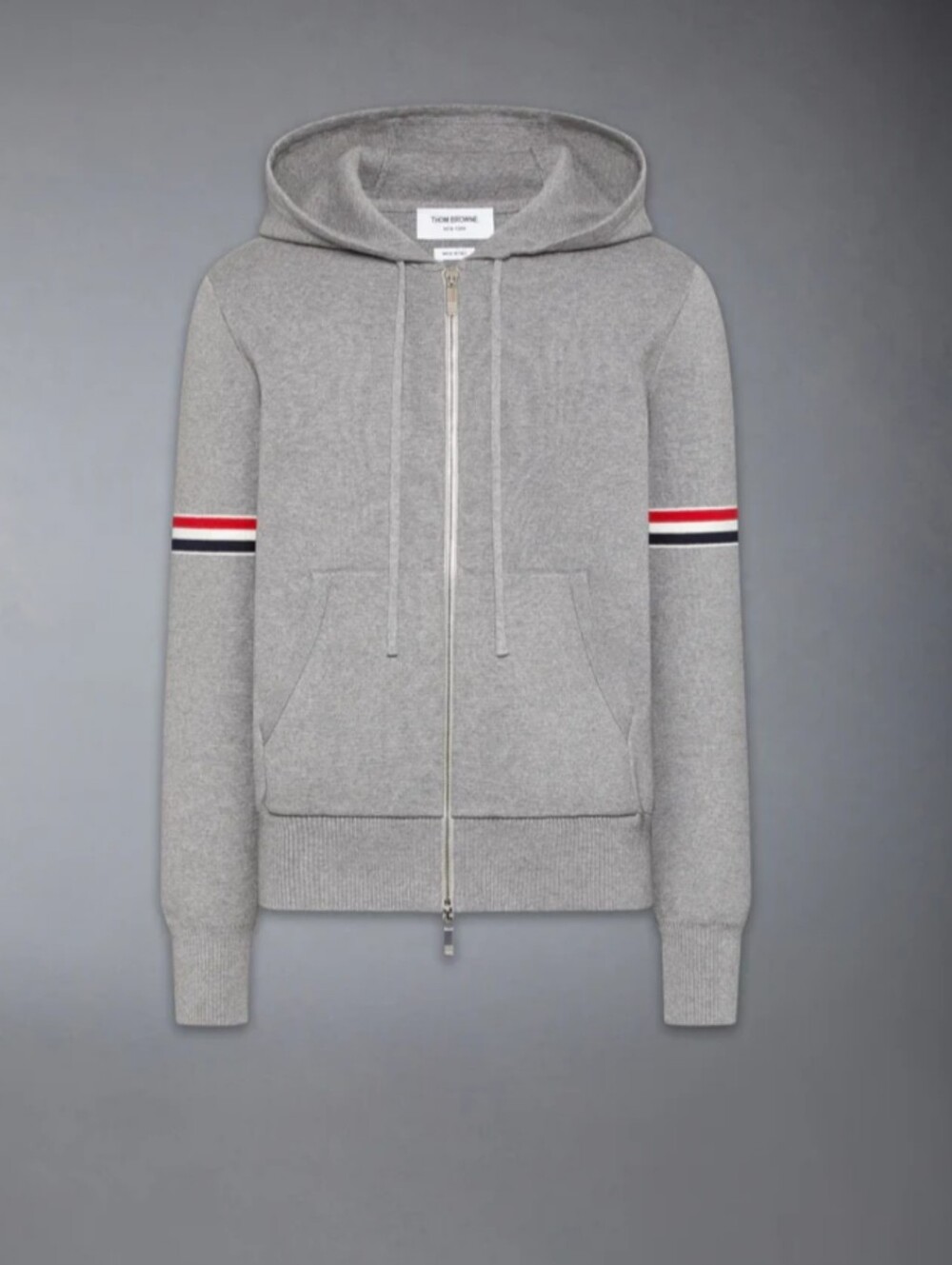 Thom Browne MILANO STITCH RWB ARMBAND HOODIE